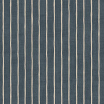 Pencil Stripe Midnight Fabric by the Metre